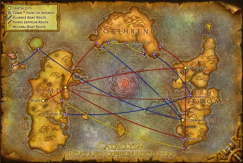 wow, horde zeppelin and boat routes, mop | Amazing Map of World of Warcraft World Routes and Travel Paths post ... World Of Warcraft Map, Warcraft Map, Azeroth Map, Blizzard Warcraft, Lich King, Fantasy World Map, Amazing Maps, Warcraft Art, Fantasy Map