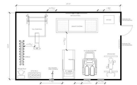 Home Gym Layout Plan, Small Gym Floor Plan, Small Home Gym Layout, Small Gym Layout, Gym Design Plan, Home Gym Layout Floor Plans, Home Gym Floor Plan, Gym Layout Plan, Small Gym Design