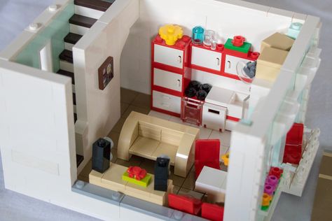 Lego Living Room, Lego Kitchen, Lego Candy, Lego Boat, Lego House Ideas, Gifted Children, Lego Furniture, Big Lego, Lego Building Instructions