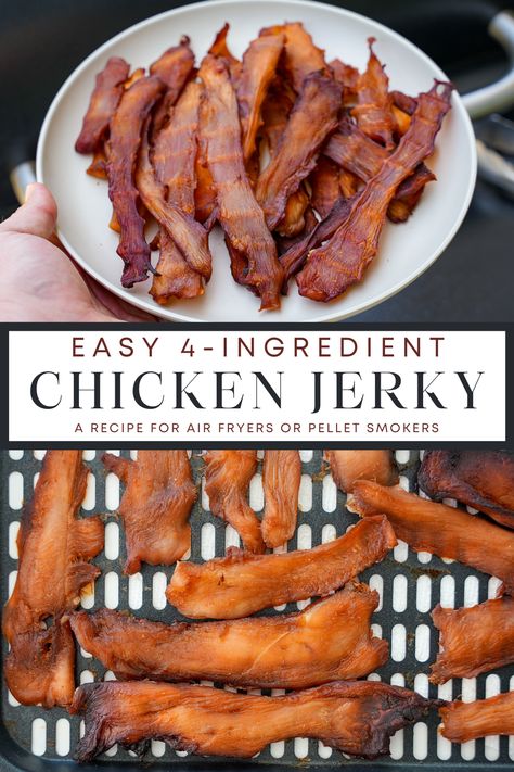 Air Fryer Chicken Jerky For Dogs, Healthy Jerky Recipes, Chicken Jerky Recipes Air Fryer, Turkey Jerky Recipe Air Fryer, Chicken Jerky Recipes Dehydrator, Air Fryer Jerky Recipes, Air Fryer Jerky, Chicken Jerky Recipes, Air Fryer Dehydrator Recipes