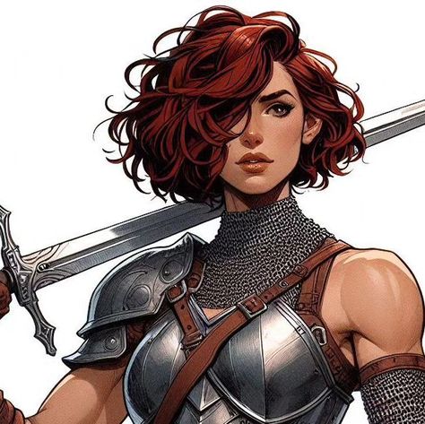 Dungeon Master on Instagram: "Merrell Ironstride, a human fighter, is known for her courage and tenacity on the battlefield. With a sharp eye and steady hand, She charges into battle with a mix of strength and agility. Her unwavering loyalty to her comrades and fierce spirit make her a force to be reckoned with. ⚔️💪  #MerylSilverburgh #MetalGearSolid #HumanFighter #WarriorSpirit #FearlessFighter #BattleReady #FantasyArt #WorldBuilding #CharacterCreation #TabletopRPG #DungeonMaster #RPGCharacters #RPGArt #DungeonsAndDragons #DND" Dnd Female Fighter, Dungeon Master Art, Fighter Dnd, Dnd Fighter, Hero Oc, Female Fighter, Warrior Spirit, Strong Female, A Force