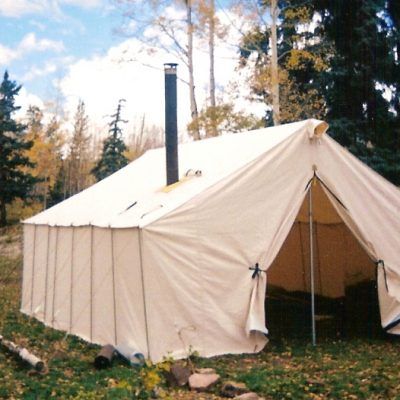 Outfitters Tent - Canvas Tents with Stove For Sale - Davis Tent Outdoor Movie Night Ideas, Yurt Ideas, Rv Port, Outfitter Tent, Canvas Tent Camping, Canvas Wall Tent, Movie Night Ideas, Camp Tent, Outdoor Movie Night