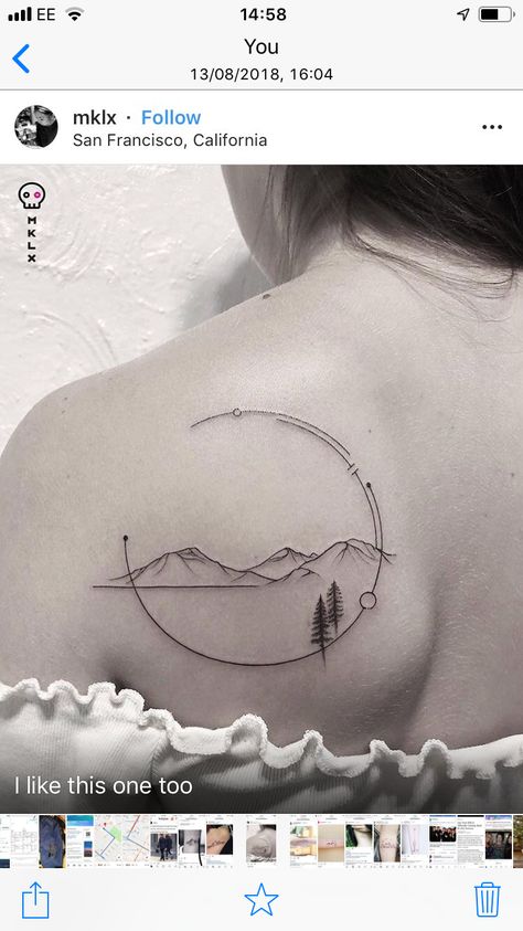 Woman Mountain Tattoo, Line Tattoos Mountain, Small Line Mountain Tattoo, Delicate Mountain Tattoo, Mountain Circle Tattoo, Fine Line Mountain Range Tattoo, Tattoo Berge, Running Tattoos For Women, Wanderer Tattoo