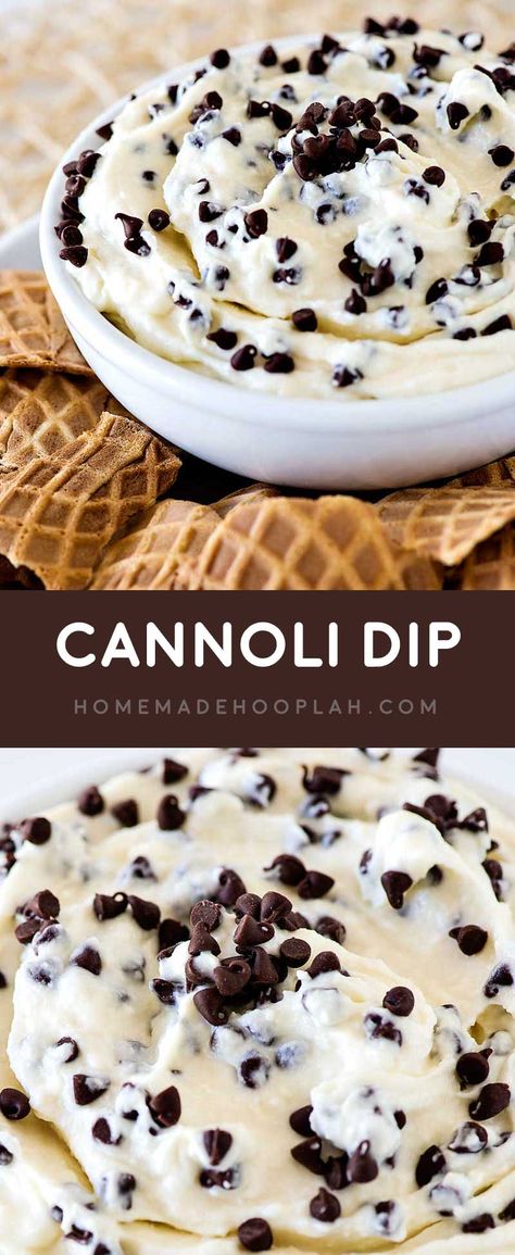 Easy Cannoli Dip, Easy Cannoli, Pepperoni Dip, Cannoli Dip, Makanan Italia, Dip Easy, Fest Mad, Cheesecake Dip, Sweet Dips