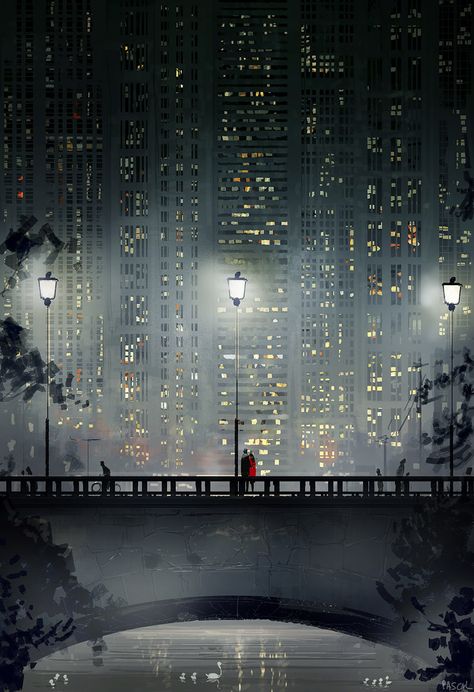 Pascal Campion Art, Kunstjournal Inspiration, 숲 사진, Pascal Campion, Arte Fantasy, Jolie Photo, 판타지 아트, City Art, Anime Scenery