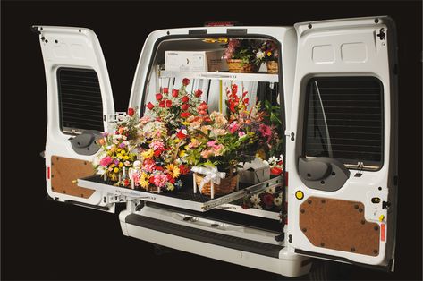 Seminole Floral Delivery System - Flower transportation, plant transportation Flower Delivery Van, Gourmet Baskets, Floral Vans, Peugeot Expert, Flower Truck, Flower Car, Flower Mound, Floral Studio, Send Flowers