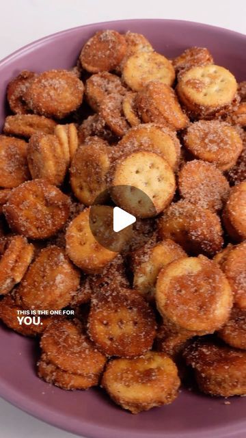 Allrecipes on Instagram: "Make This Today!

These churro bites are the perfect sweet snack. Amanda dresses them up with cinnamon, brown sugar and butter syrup. They are so easy and oh-so good!

🧑‍🍳: Amanda Stanfield (@amandaeight)
📸: Amanda Stanfield
🔗 Head to the link in bio for more on the recipe. 

#instafood #food #foodie #ritz #peanutbutter #churro #churrobites #cinnamon #sweet #snack #butter #brownsugar" Easy Munchies Snacks, Butter Syrup, Churro Bites, Munchies Snacks, Chocolate Chip Pie, Snack Hacks, Christmas Buffet, Buffet Ideas, Small Portions