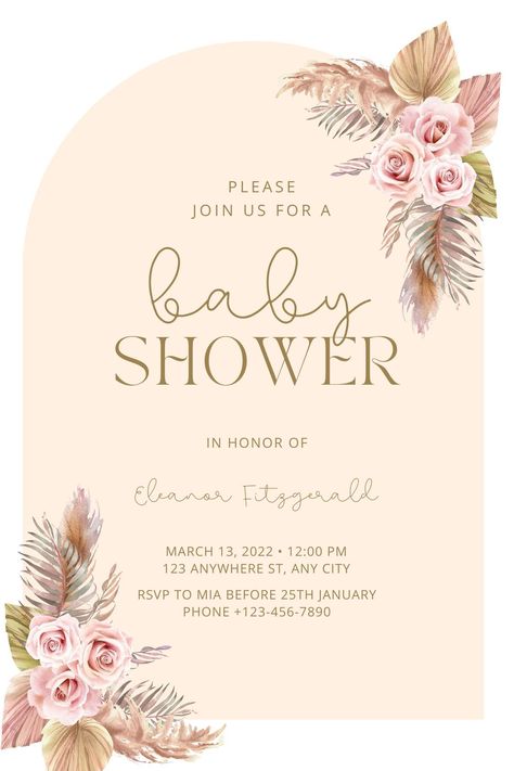 Printable baby shower invitations