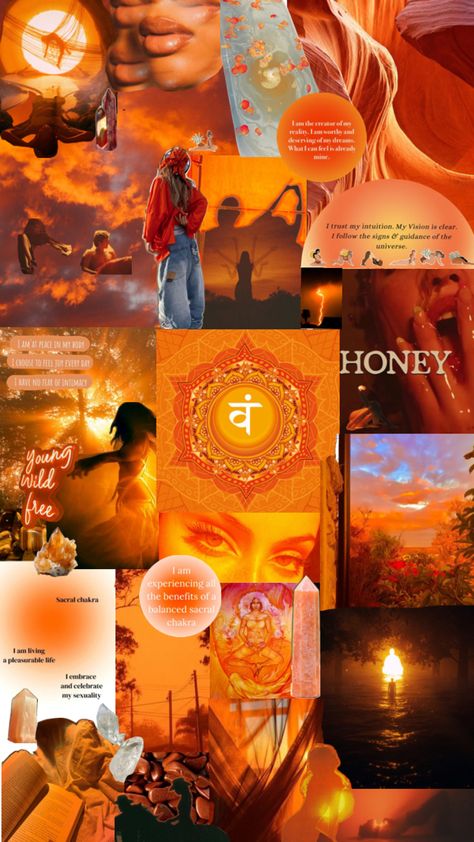 Orange Chakra, Quantum Physics Spirituality, Sacral Chakra Healing, Young Wild Free, Bohemian Room, Celestial Art, Mood Board Inspiration, Chakra Balancing, Sacral Chakra