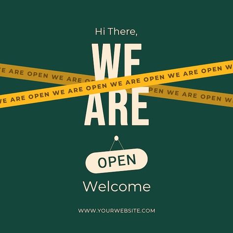 Open Now Poster Design, We Are Back Social Media Post, We Are Open Poster Design, Teasers Design, Instagram Opening Post, Brand Opening Poster, Who Are We Instagram Post, Open Now Poster, Typography Social Media Design