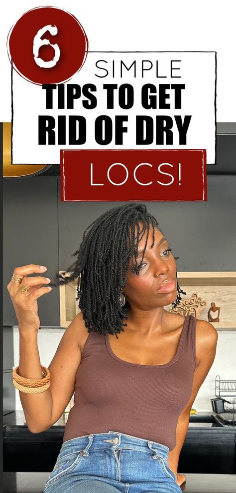 HOW TO KEEP YOUR NATURAL LOCS MOISTURISED 6 TIPS YOU NEED!- #locs #MOISTURISED #Natural #tips Check more at https://howcandothis.com/hairstyleideas/how-to-keep-your-natural-locs-moisturised-6-tips-you-need-2/ Locks Styling For Women, Locs Moisturizer Spray, Moisturizing Microlocs, Getting Locs For The First Time, Caring For Locs, Best Hair Products For Locs, Frizzy Loc Styles, Dread Care Tips, Micro Locs Interlocking