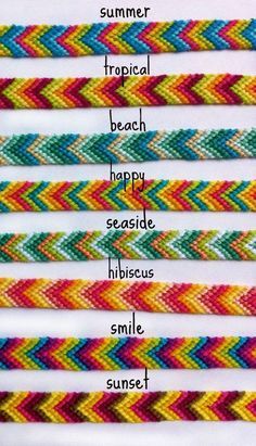 Colorful Chevron Friendship Bracelets limited by BrandiisBoutique Bracelets Chevron, Different Types Of Bracelets, Types Of Bracelets, Bracelet Chevron, Chevron Friendship Bracelets, String Bracelet Patterns, Diy Friendship Bracelets Tutorial, Friendship Bracelet Patterns Easy, Yarn Bracelets