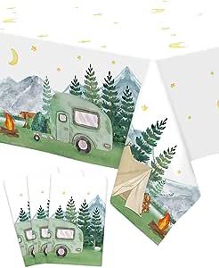 Happy Camper Backdrop, One Happy Camper Party, Camping Favors, Happy Camper Party, One Happy Camper First Birthday, Happy Camper Birthday Party, One Happy Camper, Fest Temaer, Camping Theme Party