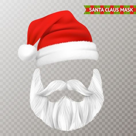 Christmas Decorations Ideas, Santa Claus Face, Christmas Mask, Face Png, Happy New Year Greetings, Christmas Graphics, New Year Greeting Cards, Diy Gift Box, New Year Greetings