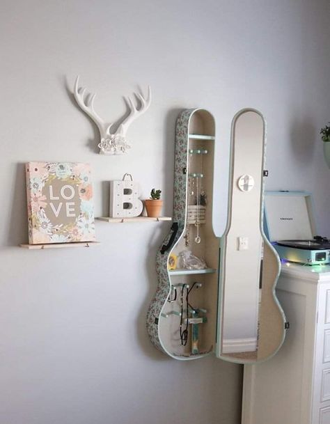 Modern Teen Bedrooms, Teen Bedroom Makeover, Kule Ting, Desain Furnitur Modern, Bedroom Decor For Teen Girls, Teen Girl Room, Teen Girl Bedroom, Guitar Case