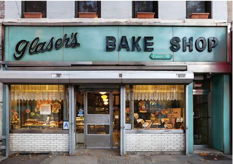 The Daily Heller: New York Storefronts Were Pillars of the Community – PRINT Magazine German Bakery Shop, German Bakery Aesthetic, Old Bakery Aesthetic, Bakery Exterior, Retro Bakery, Black And White Cookie Recipe, Old Bakery, Nyc Bakery, Schoolhouse Pendant Lights