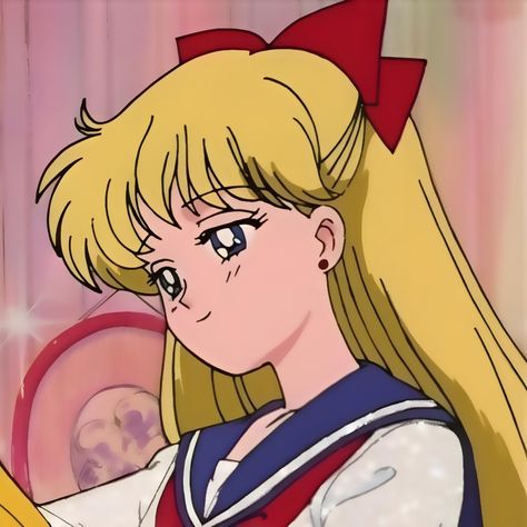 Sailor Venus Pfp, Katrina Core, Sailor Venus Icon, Ikuko Itoh, Moon Icon, Sailor Moon Stars, Minako Aino, Sailor Moon Character, Sailor Moon Art