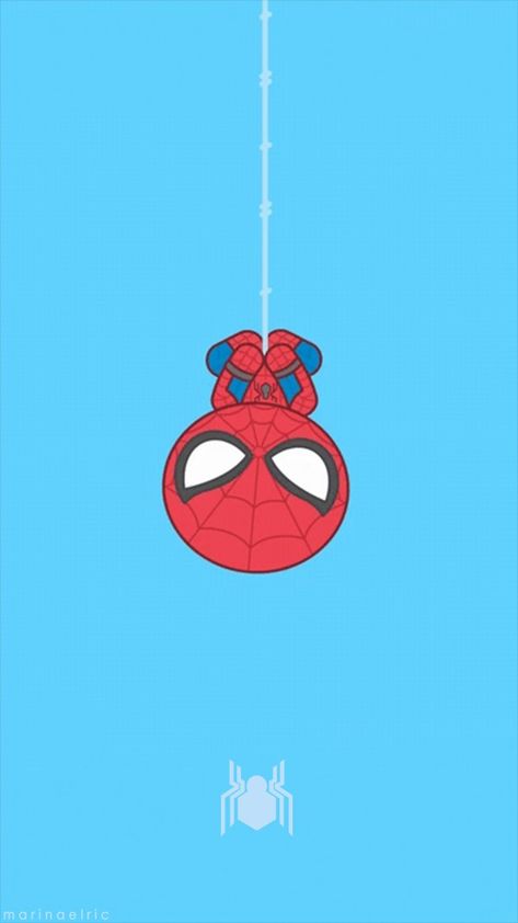 Spider Man Cute Cartoon, Animated Marvel Wallpaper, Spyder Men Wallpaper, Chibi Spiderman Wallpaper, Spiderman Cartoon Art, Spider Man Cute Wallpaper, Blue Wallpaper Spiderman, Spiderman Animated Wallpaper, Spiderman Cute Wallpaper