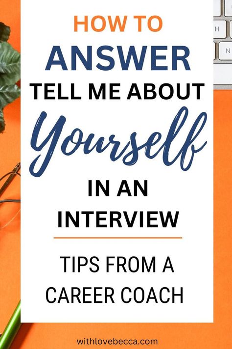 4 tips to help you answer “tell me about yourself” in an interview. The advice I give to all of my career coaching clients! How to not only answer but CRUSH the “tell me about yourself” interview question? Click here and follow these interview tips to stand out. Tell Me About Yourself Interview, Best Interview Answers, Never Chase A Man, Job Interview Prep, Tell Me About Yourself, Job Interview Answers, Interview Answers, Coaching Clients, Interview Advice