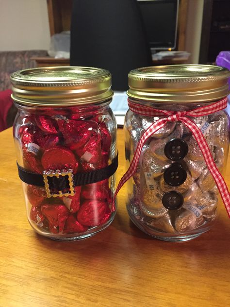 Easy Handmade Christmas Gifts, Christmas Candy Gifts, Cute Valentines Day Gifts, Easy Handmade, Handmade Christmas Crafts, Last Minute Christmas Gifts, Christmas Hamper, Christmas Mason Jars, Christmas Favors