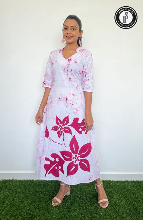 beautiful colorful bathik 👗 dress #frocks Bathik Frock Designs, Bathik Frock Designs For Women, Frock Designs For Women, Frock Designs, Fabric Painting On Clothes, Muumuu Dress, Simple Black Dress, Batik Design, Batik Fashion