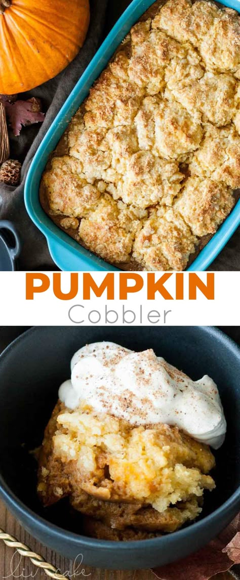 Pumpkin Cobbler, Cobbler Easy, Thanksgiving Meal, Pumpkin Treat, Cobbler Recipe, Best Desserts, Cobbler Recipes, Best Pumpkin, Pumpkin Dessert