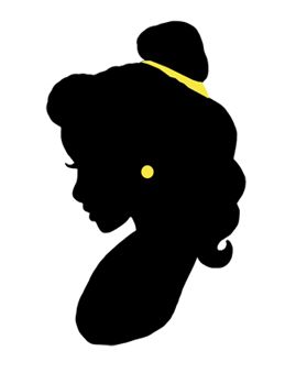 BĘllĘ✨✨✨ ~ ✏️ Portrait ombre ~  La Belle et la Bête  ~ {❤️ Disney ❤️} Disney Princess Head Silhouette, Disney Stencils, Painting Princess, Disney Princess Silhouette, Silhouette Disney, Disney Silhouette, Disney Silhouettes, Beauty And The Beast Party, Princess Silhouette