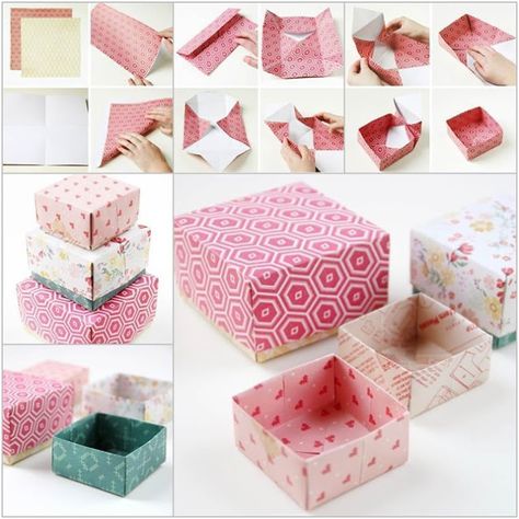 evde hediye kutusu yapma Diy Personal Gifts, Origami Kutu, Making Gift Boxes, Origami Gift Box, Origami Gifts, Presente Diy, Cute Origami, Creative Box, Origami Box