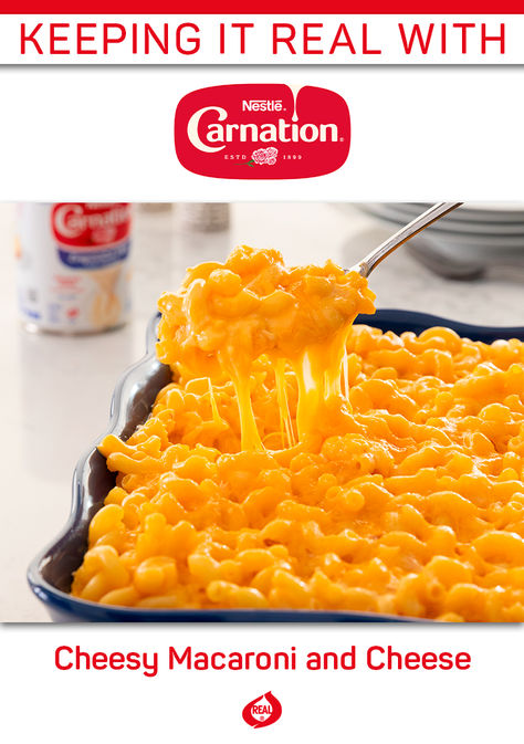 Macaroni and cheese like it's supposed to be, tasty with homemade goodness. Children and adults alike will love this classic. Carnation Macaroni And Cheese, Country Mac And Cheese, Mac And Cheese Recipe Soul Food, Milk Chocolate Fudge, Cheesy Macaroni, Country Cook, Country Cooking, Mac N Cheese Recipe, Cheese Recipe