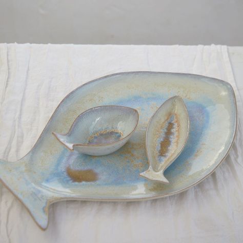 Casafina Dori Fish Stoneware Serving Platters Dory Fish, Fish Platter, Costa Nova, Serveware Entertaining, Planter Pots Outdoor, Stoneware Dinnerware, Table Runner And Placemats, Outdoor Coffee Tables, Pottery Plates