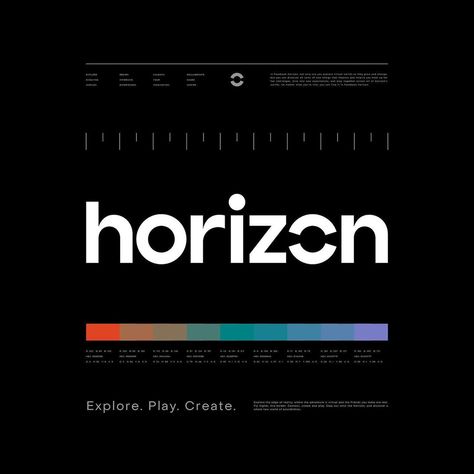 Horizon Graphic Design, Horizon Logo, Beyond The Horizon, Logo Type, Vr Games, Brand Guidelines, Brand Identity, Web Design, Branding