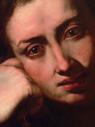 Such powerful eyes...- Jusepe de Ribera's Penitent Magdalene (detail) Penitent Magdalene, Marie Madeleine, Mother Daughter Relationships, Francisco Goya, Baroque Art, Mary Magdalene, Eye Painting, Spanish Artists, Art Instructions