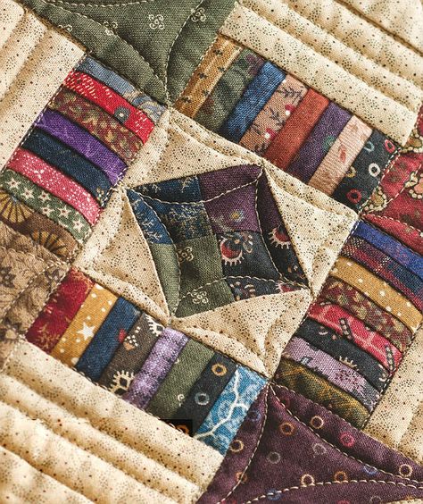 Turn Small Scraps Into a Quilt to Treasure - Quilting Digest Quilt Sashing, Scrap Blocks, Crumb Quilting, Crumb Quilts, Scrap Quilting, Colchas Quilting, Churn Dash Quilt, Crumb Quilt, Crochet Hearts