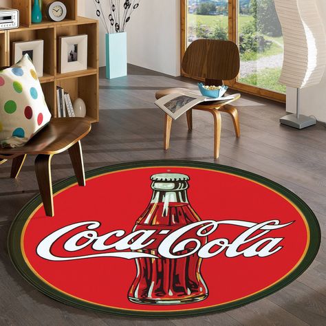 Coca Cola Rug, Red Carpet, Round Rug, Home Decor, Carpet, Rugs For Living Room, Rug Runner, Rugarts, Rugs for bedroom Welcome to our fantasy world. Now, how about making a design that will add difference to your home and challenge your imagination and make this design a carpet that will give you a soft touch and a feeling of comfort? We offer you an opportunity that you can use with peace of mind and happiness in your children's room, living room, living room, doorway, kitchen, in short, anywher Coca Cola Kitchen, Coke Collectibles, Coca Cola Decor, Rugs For Bedroom, Southern Food, Carpet Rugs, Bedroom Red, Rugs For Living Room, Coca Cola Vintage