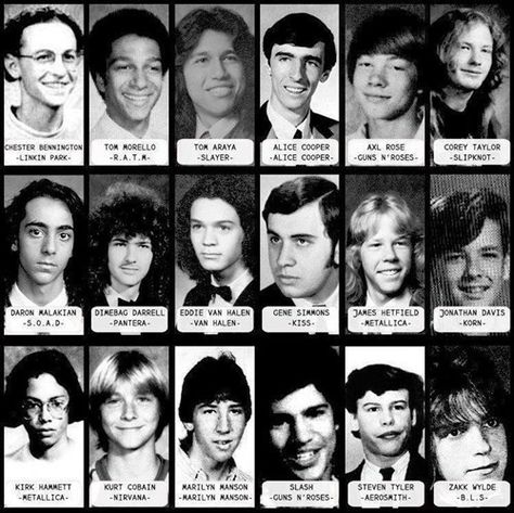 Cheezburger.com - Crafted from the finest Internets. Tom Araya, High School Yearbook Photos, Pictures Of Rocks, 80s Heavy Metal, Tom Morello, Yearbook Pictures, Dimebag Darrell, Zakk Wylde, High School Yearbook