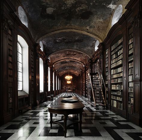 The library | Printed 110x110 cm on baryta photographic pape… | Flickr Flickr Aesthetic, Dark Academia Aesthetic Boys, Dark Academia Aesthetics, Dark Academia Interior, Wammy's House, Dark Acadamia, Aesthetics Tumblr, Academia Aesthetics, Hogwarts Aesthetic