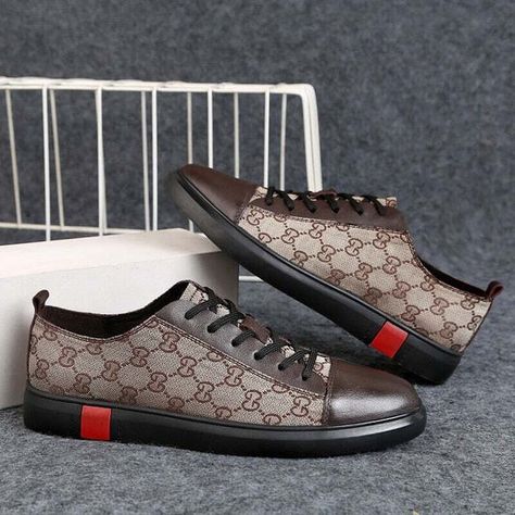 Gucci Men Shoes Sneakers, Shoes Skate, Gucci Men Shoes, Skate Sneakers, Kicks Shoes, Casual Leather Shoes, Sneakers For Men, Gucci Men, Sneakers Men Fashion