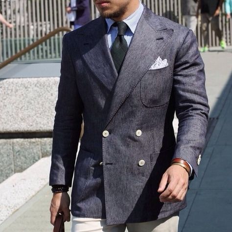 Inspiration #21. FOLLOW for more pictures. Follow us also on: -... Double Breasted Blazer Men, Style Masculin, Mode Costume, Mens Fashion Smart, Classy Men, Mens Style Guide, Kamakura, Suits And Jackets, Sharp Dressed Man