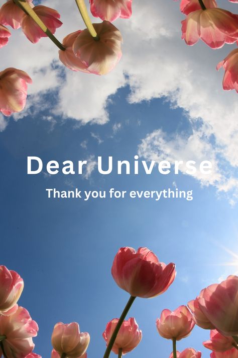 Thank You Universe Quotes Gratitude, Good Quotes To Start Your Day, Thank You Universe For Everything, Gratitude Vision Board Pictures, Gratitude Affirmations Wallpaper, Grateful Vision Board, Dear Universe Thank You For Everything, Thanks Universe Gratitude, Morning Grateful Quotes