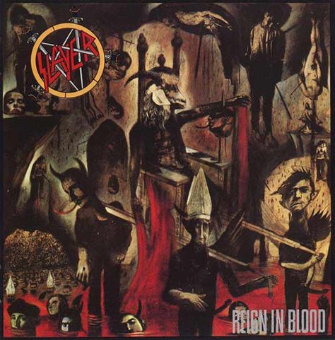 Slayer - Reign in Blood (Released: 10/7/1986) [Genre: Thrash Metal] Reign In Blood, Reign, Cover Art, Animals, Art