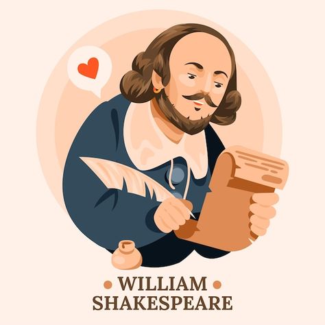 Shakespeare Illustration, Shakespeare Portrait, Poetry Art, Life Changing Quotes, Art Inspiration Painting, Change Quotes, William Shakespeare, Powerful Words, Flat Design