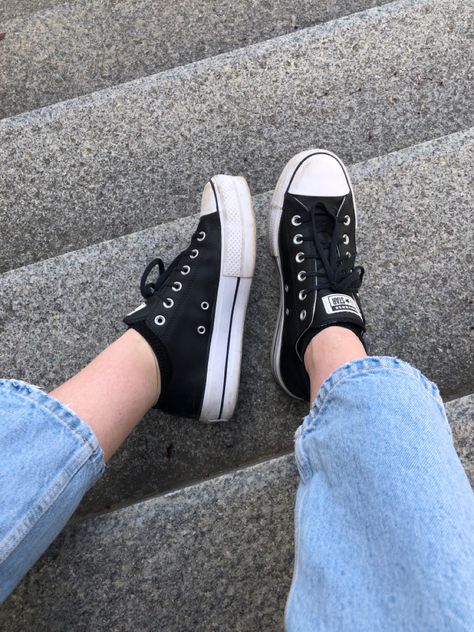 Black converse boots