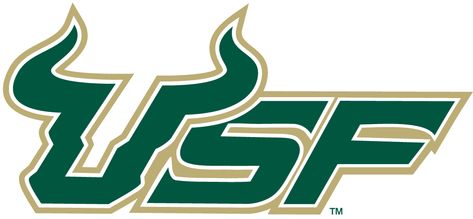 Usf Bulls, University Of South Florida, Word Mark Logo, College Logo, University Of Florida, South Florida, Green And Gold, American Flag, Tampa