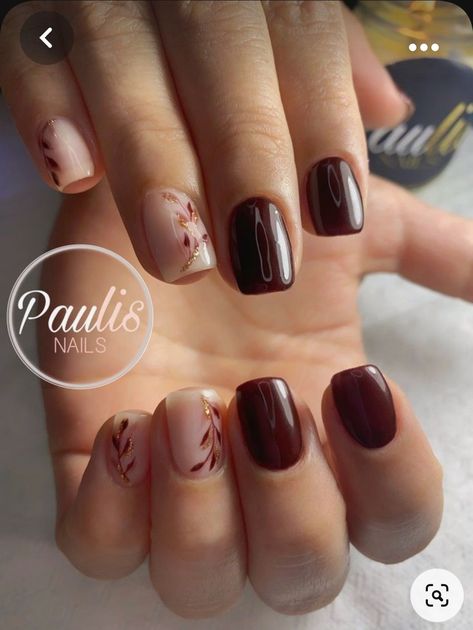 Burgundy Bride Nails, Short Gel Nails Red Art Designs, Short Maroon Nails With Design, Old Lady Nails Designs, Plum Wedding Nails, Cranberry Nail Designs, Short Nail Designs Wedding, Short Maroon Nails, Maroon Short Nails