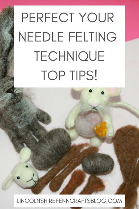 Easy Needle Felting, Felting Tips, Tovad Ull, Jul Diy, Needle Felting Tutorial, Needle Felting Diy, Wool Felt Projects, Felted Wool Crafts, Felt Pictures