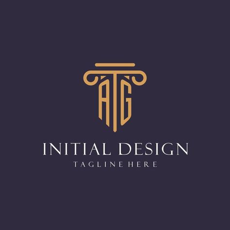 Lawyers Logo Design, Ag Monogram, Law Office Logo, Tk Logo, Lawyer Branding, Lawyer Logo Design, Law Branding, Law Logos Design, Lawyer Logo