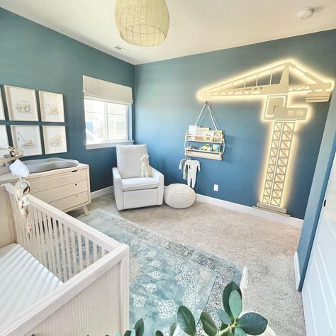 Nursery Themes For Boys, Construction Nursery Baby Boy, Construction Theme Rooms, Construction Theme Bedroom, Toddler Boy Room Themes, Boys Construction Room, Kids Bedroom Themes, Baby Boy Room Themes, Boy Room Themes