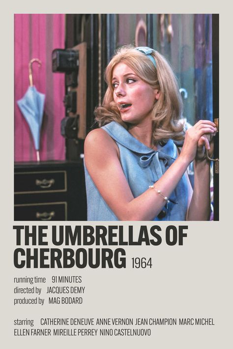 The Umbrella Of Cherbourg, The Umbrellas Of Cherbourg Poster, The Umbrellas Of Cherbourg, French Films Aesthetic, Umbrellas Of Cherbourg, Romantic Drama Film, Jacques Demy, Movies To Watch Teenagers, Foreign Movies