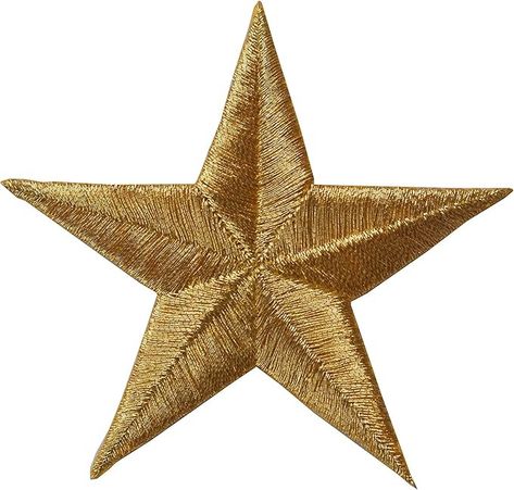 Amazon.com: ETDesign #E02197 Embroidery Iron On Star Applique Patch - 3" by 3" (Gold) Star Applique, Appliqué Patch, Amazon Art, Embroidery Ideas, Sewing Stores, Embroidery Applique, The Amazon, Crafts Sewing, Sewing Crafts