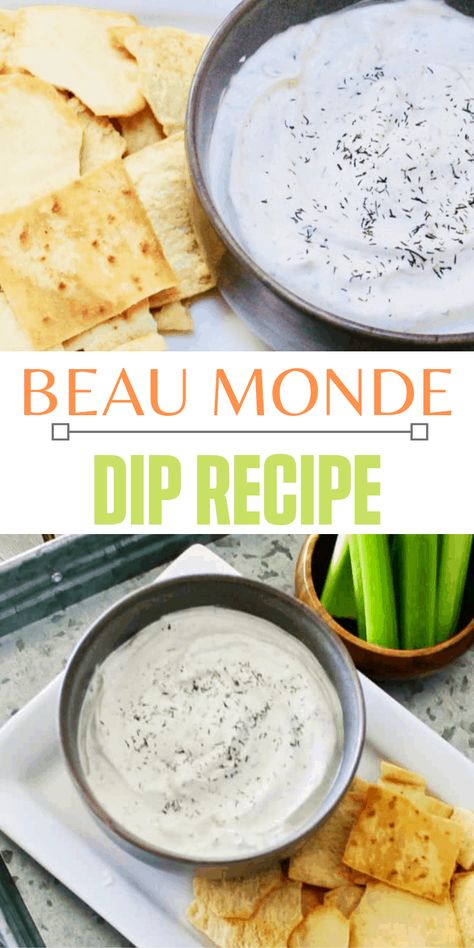 Dill Dip Recipe With Beau Monde, Veggie Dip Recipe, Dill Dip Recipes, Vegetable Dip Recipe, Dill Chicken, Sauce Spaghetti, Dill Dip, Thanksgiving Appetizer Recipes, Recipes Appetizers